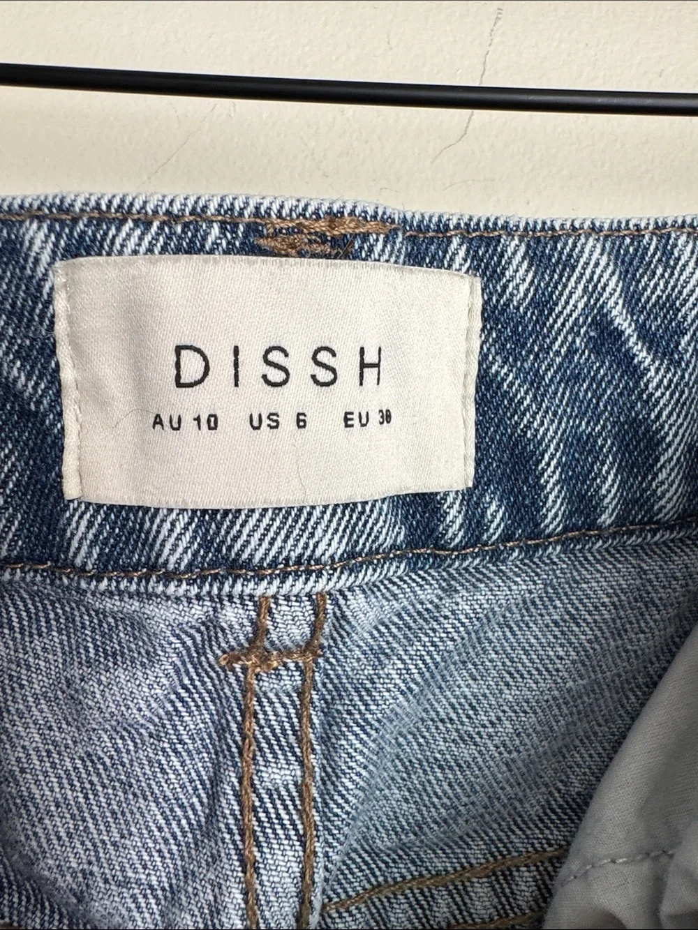 DISSH Mid Wash Blue High-Rise Straight Jeans - Picture 8 of 11